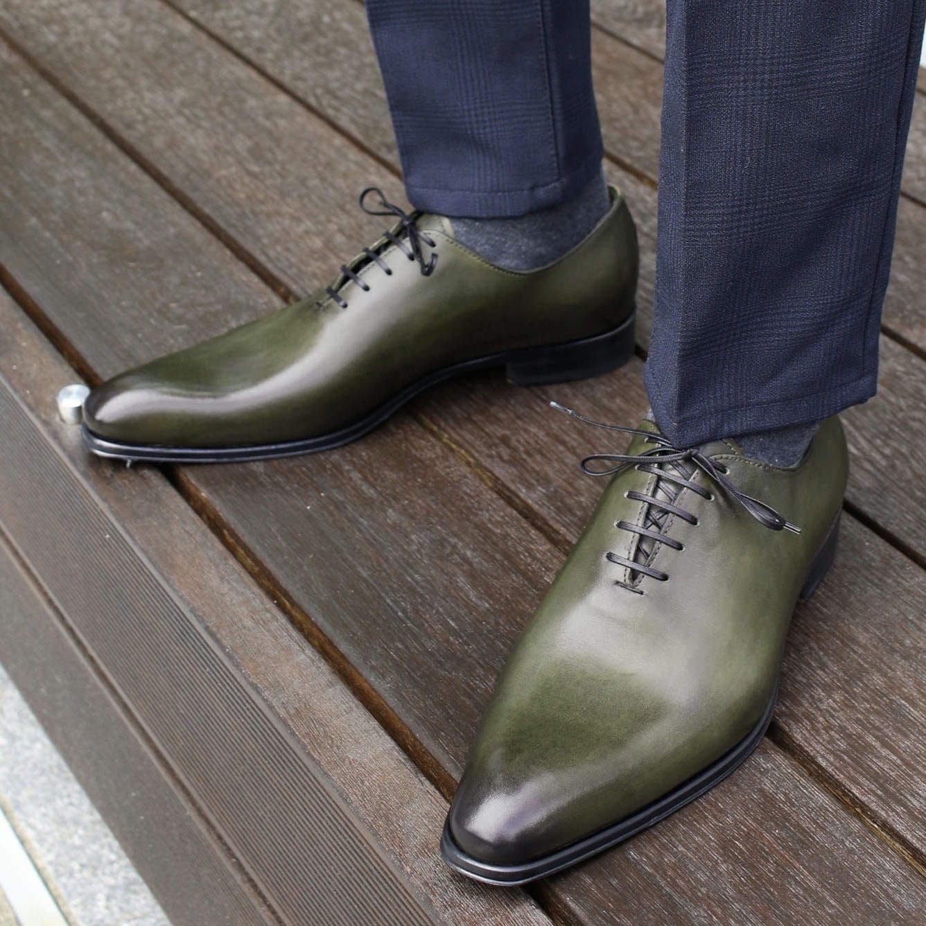Wholecut Oxford Olive Green